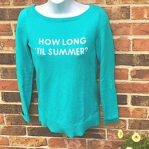 Lilly Pulitzer How Long Till Summer Sweater. Woman’s XS